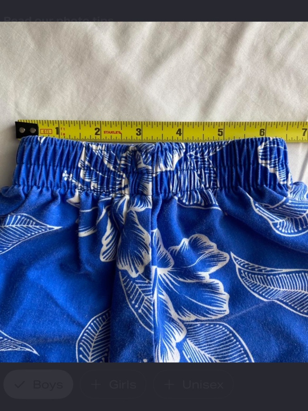 Nui Nalu Hawaii Boys Blue Hawaiian Shirt & Shorts Set Made in USA - Picture 3 of 5